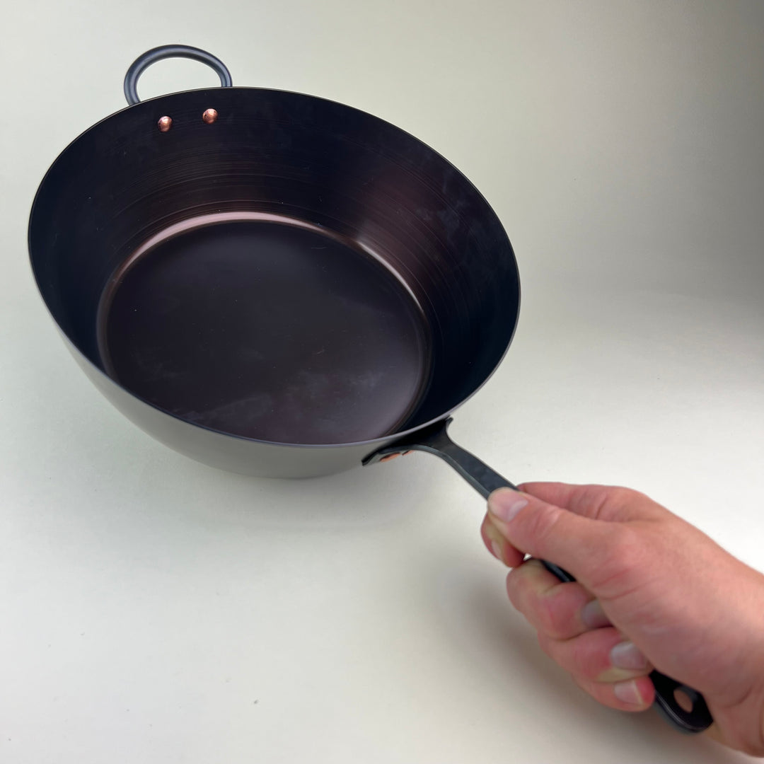 Alex Pole - 11" Hand Spun Saute Pan with Lid