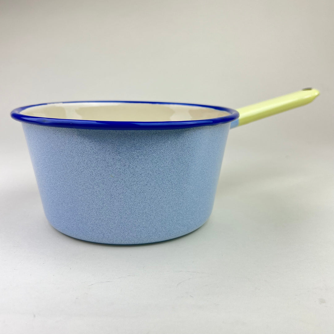 Enamel Saucepan - Speckled Blue