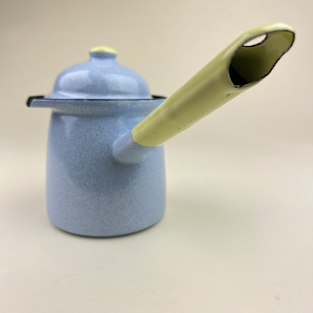 Enamel Milk Pan - Speckled Blue