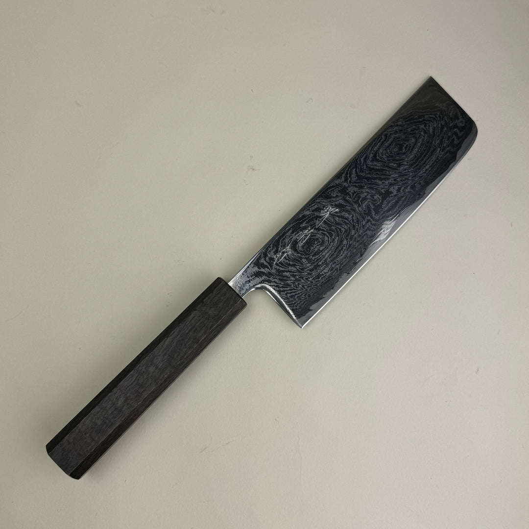 Sakai Kikumori  - Damascus Nami Nakiri 165mm