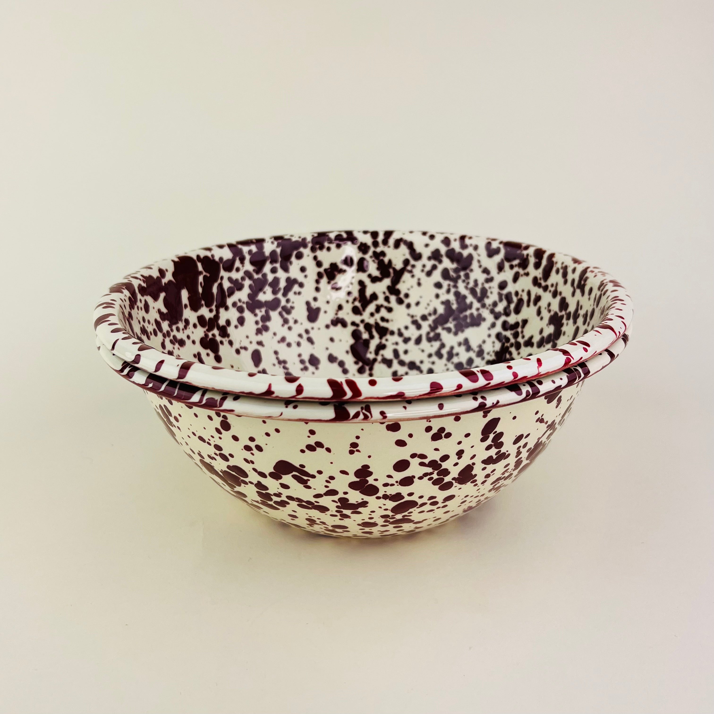 Enamel serving clearance bowl